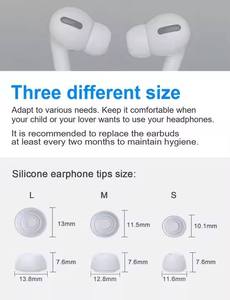 Nouveaux embouts d'écouteurs en silicone souple pour <span class=keywords><strong>Apple</strong></span> pour Airpods <span class=keywords><strong>Pro</strong></span> Taille L M S Accessoires pour embouts d'écouteurs pour Airpods 3ème génération - Product Image 5