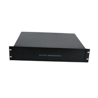 Boîtier de serveur 2U en rack, profilé en alliage d'aluminium personnalisé, boîtier de projet, châssis noir IP54, certifié ISO9001, ODM OEM