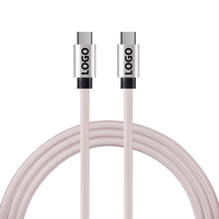 Nouveaux câbles d'alimentation C-C 60W, chargeur rapide, câble de données USB de type C