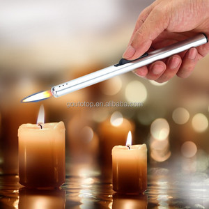 Custom Logo <strong>Candle</strong> Gas Lighters Windproof Butane <strong>Refillable</strong> Gas Torch Lighter Long <strong>Candle</strong> Lighter for Kitchen BBQ - Product Image 5