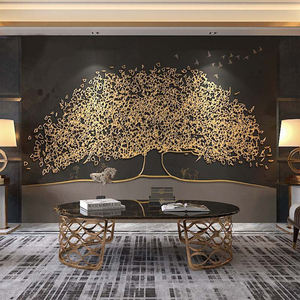 Papier peint de fond léger arbre à billets TV Film et télévision Papier peint mural sans couture Nouveau papier peint de salon - Product Image 2