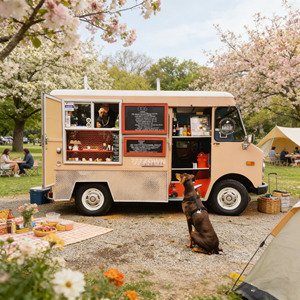 Electric Food Cart Mobile Bubble Tea Cart 4-Wheel Snack Vending for Sale - Product Image 1