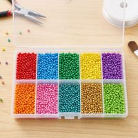 Boîte de rangement en plastique transparent à 10 compartiments de 13 cm - Organisateur pour perles, pilules et petites pièces