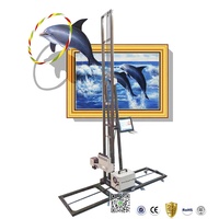 Imprimante murale grand format 3D à jet d'encre UV CMYKW 5 couleurs pour affiches murales et papiers peints personnalisés