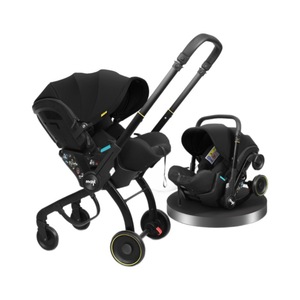 Poussette bébé multifonctionnelle de luxe 3-en-1 de haute qualité, pliable facilement, avec fonction de lit de transport et de poussette à pousser - Product Image 1