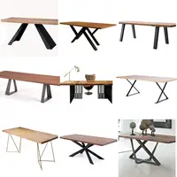 Metallo industriale di mobili in acciaio tavolo da pranzo gambe ristorante di base da tavolo per scrivania
