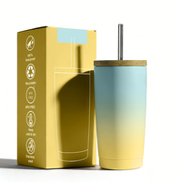 Mug de voyage isotherme sous vide en acier 18/8, 20 oz, pour café et bière, avec sac en toile, maintient au chaud 6h et au froid 12h, personnalisable
