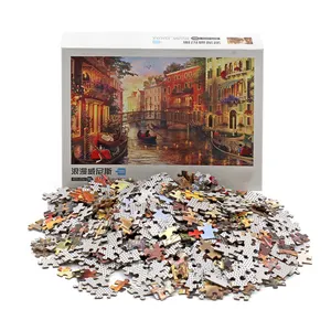 Hoge Kwaliteit Verschillende Vorm Diy Volwassen Puzzel Custom Puzzels 1000 Voor Volwassen Stukken