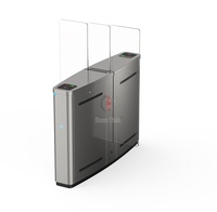 Tourniquet coulissant ZENTO ZT-957 en acrylique avec reconnaissance faciale et contrôle d'accès par empreinte digitale, largeur de passage de 650 mm, pour salle de sport