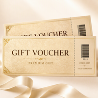 Coupons de réduction personnalisés en gros pour les boutiques de mode et les magasins de vêtements, pour les événements et la vente au détail, approvisionnement direct d'usine