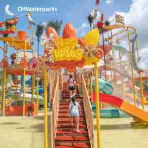 Toboggan aquatique familial <span class=keywords><strong>de</strong></span> taille moyenne, piscine à pagaies, <span class=keywords><strong>maison</strong></span> aquatique pour enfants, équipement <span class=keywords><strong>de</strong></span> divertissement amusant - Product Image 6
