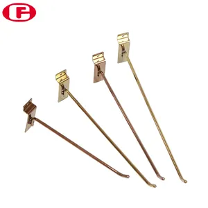 Thép không gỉ slatwall Kệ siêu thị Móc treo hàng hóa hiển thị Hooks cho kim loại Chrome mạ