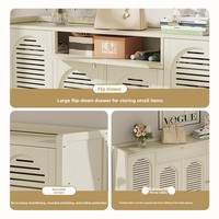 Nouvelle armoire à chaussures en bambou, style minimaliste moderne, rangement pour la maison, entrée, couloir, escalier, étagère à chaussures