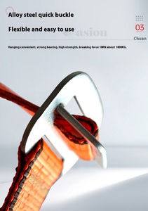 <span class=keywords><strong>Harness</strong></span> Keselamatan Poliester Kekuatan Tinggi untuk Konstruksi Industri, 5 Titik, Tali Penyelamat, Panjat Tebing, D-Ring Baja Tahan Karat, 200kg - Product Image 5