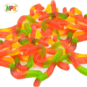 Gomitas Ácidas con Sabor a Frutas en Forma de Gusanos <span class=keywords><strong>para</strong></span> Amantes de los Dulces, Paquete Navideño - Product Image 1