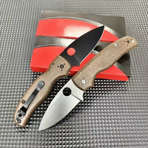 Navaja Plegable con Hoja de Acero S30V, Mango de Lino Micarta, Orificio para el Pulgar, Alta Calidad para Actividades al Aire Libre, EDC, Personalizable OEM - Product Image 5
