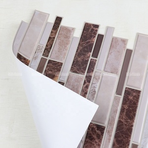Strip Pattern <strong>Sticky</strong> PVC Peel and Stick Designer Wallpaper Backsplash <strong>Wall</strong> <strong>Tile</strong> for Interior Room Decor - Product Image 3