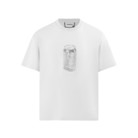 T-shirt unisexe ample à col rond en mélange de coton modal 230g, motif numérique, séchage rapide, respirant, style streetwear pour couple