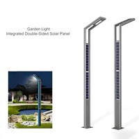 Lampadaires solaires de jardin IP65 3m/4m en alliage d'aluminium LED avec capteur de lumière, angle de faisceau 60-90°, garantie 3 ans