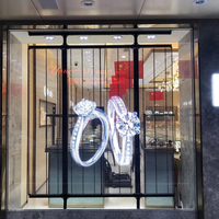 Şeffaf Led ekran pencere reklam Led Led TV Mesh esnek Led sergi ekranı