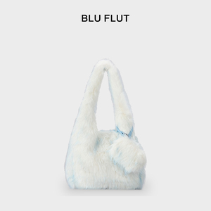 New Korean Fashion High Quality Fluffy Custom Tote <strong>Bag</strong> Handbag Furry Plush Women Purses Winter Soft Fur Shoulder <strong>Bag</strong> for Women - Product Image 6