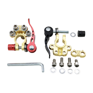 Abrazadera de batería de latón, Terminal de tornillo de liberación rápida de litio, portátil, desmontable, práctico - Product Image 5