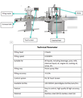 Machine de remplissage automatique de savon liquide détergent à bas prix emballage en verre de bouteille de lavage des mains pour boisson moteur chimique PLC