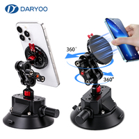Soporte magnético para teléfono de coche, brazo metálico, ventosa grande, 360 °   Soporte Giratorio para Parabrisas para Todos los Teléfonos Inteligentes
