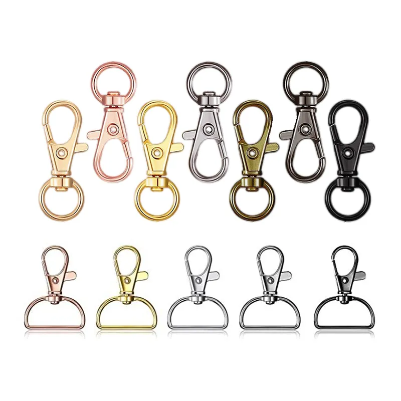 Lanyard Accessories Metal Swivel Clasps Lanyard Snap Hooks Keychain Clip Hooks Lobster Claw Clasps Keychain Hook Clasps