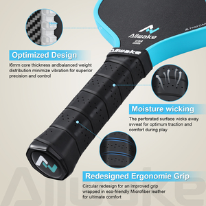 Tecnología de Superficie Cargada para Potencia y Sensación, Completamente Recubiertas en Fibra de Carbono, Aprobadas por la USAP, Palas de Pickleball Profesionales - Product Image 3