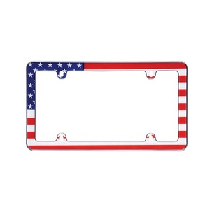 Métal serrure en plastique taille américaine en acier inoxydable cadre <span class=keywords><strong>de</strong></span> plaque d'immatriculation <span class=keywords><strong>de</strong></span> voiture à vendre - Product Image 5