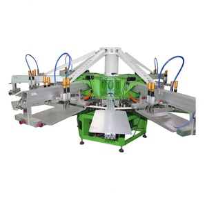High Quality KC 8-<b>Color</b> Automatic T-Shirt Screen <b>Printers</b> Multicolor 380V/3 Phase 500x700mm Print Area Long Service Life - Product Image 3