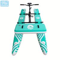Vélo aquatique à pédales à structure plate en aluminium pour une personne avec tapis flottant avant, rapide, pliable, idéal pour hôtel, de Chine Lumark