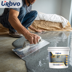 Hiệu ứng đá cẩm thạch bền giải pháp phủ sàn liền mạch với kết cấu chống trượt và công nghệ cát màu <span class=keywords><strong>Epoxy</strong></span> - Product Image 1