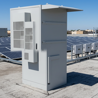 Armoire de stockage d'énergie industrielle intégrée avec protection incendie sécurisée, batterie au lithium ESS 125 kW 241 kWh avec surveillance PDU en temps réel