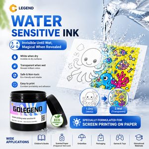 <span class=keywords><strong>Encre</strong></span> hydrochrome réversible pour sérigraphie, sensible à l'eau, blanc à transparent, pour parapluies et tapis <span class=keywords><strong>de</strong></span> <span class=keywords><strong>dessin</strong></span> aquatique pour enfants - Product Image 1