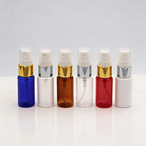 Flacon pulvérisateur de parfum en plastique PET de 15 ml, flacon pulvérisateur de voyage de luxe en or et argent, flacon pulvérisateur buccal - Product Image 4