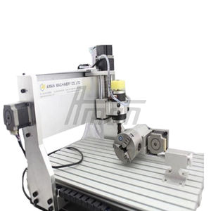 Machine de gravure CNC 3 axes, machine de gravure CNC 4 axes pour le bois avec tour, 300*400*60mm, 800W, AM3020, machine de gravure CNC pour le bois - Product Image 2