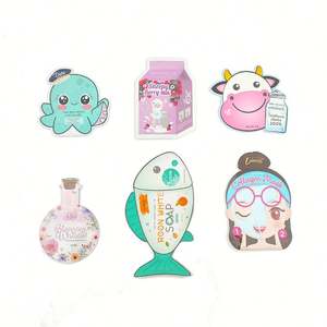 Custom Eco-Friendly 3 Side Seal Packaging Bag Heat Seal Aluminum Foil Facial Mask <b>Sachets</b> Moisture Proof Plastic Samples - Product Image 2