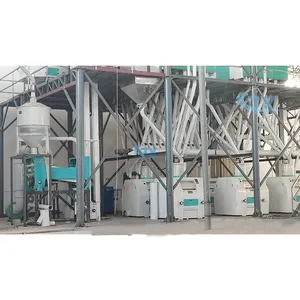 小麦を粉砕するための高効率60トン/日小麦粉ミル製造機