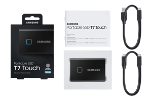 <span class=keywords><strong>SSD</strong></span> <span class=keywords><strong>portable</strong></span> 500 Go USB 3.2 avec sécurité par empreinte digitale, vitesse de lecture de 1050 Mo/s, périphérique <span class=keywords><strong>portable</strong></span> USB 3.2 Samsung <span class=keywords><strong>T7</strong></span> avec lecteur d'empreintes digitales - Product Image 2