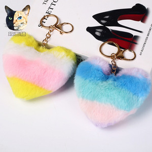 8cm Handmade Heart-Shaped Schoolbag Pendant Leopard Print Bag Charms Purse Heart Keys Leopard Keychains Women Girls Animal Lover - Product Image 6