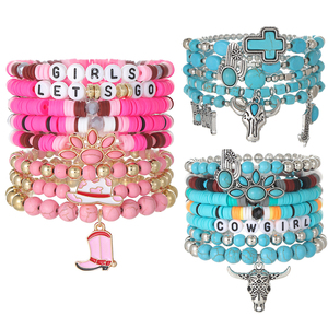 Pulseras de Cadena de Cuerda Vintage para Mujer, Pulsera Multicapa Hecha a Mano, Joyería de Amistad, Pulsera Encantadora, Regalos de Joyería - Product Image 1