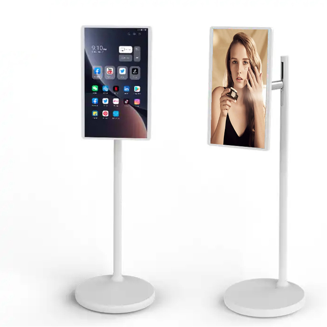 24 Inch Private Capacitive Touch Moving Screen 1920*1080 USB IPS LCD Fitness Live Yoga TV Monitor Android with Stand Display