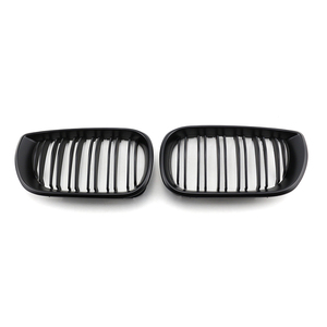 Vente chaude brillant <span class=keywords><strong>noir</strong></span> avant Double ligne gril ABS plastique rein grilles pour <span class=keywords><strong>BMW</strong></span> série 3 E46 1998-2004 - Product Image 5