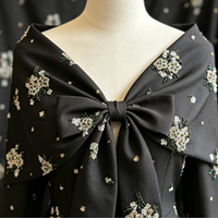 Tissu en Soie de Qualité Supérieure, Biologique et Écologique, 100% Soie, Coton et Lin, Broderie aux Motifs Magnifiques, pour Pantalons, Kimonos, Costumes et Robes