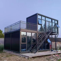 Conteneur de bureau préfabriqué portable pour chantier, 40 pieds, 20 pieds, prix de conteneur mobile de luxe préfabriqué en kit pour bureau à domicile
