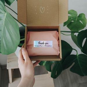 Laser Papier Bedrukte Rechthoek Bedankt Sticker Rol Zegel Label Voor Kleine Bedrijven Waterdichte Vinyl Sticker - Product Image 5