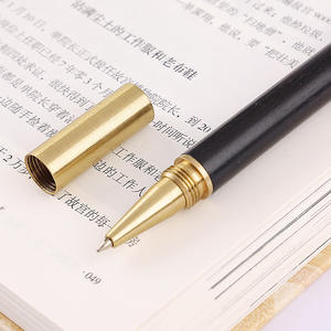 Doğrudan kökeni pirinç & gülağacı imza kalem iş veya hediye için 0.5mm tükenmez lazer gravür ahşap kalem - Product Image 3