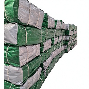 Bâche en tissu imperméable vert, tissée, robuste, pour usage agricole extérieur, couleur unie, articles en stock - Product Image 1